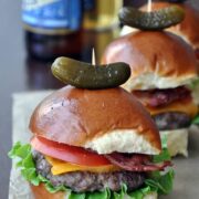 Grilled Sirloin Sliders with Crispy Bacon
