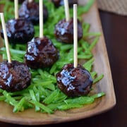 Asian Meatballs with Hoisin-Blackberry Glaze Asian Meatballs with Hoisin-Blackberry Glaze