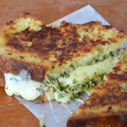 Irish Soda Bread Grilled Cheese with Pesto