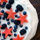 Patriotic Pavlova with Watermelon Stars