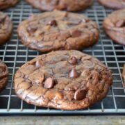 Espresso Chocolate Chip Brownie Cookies
