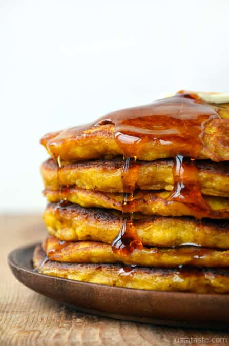 Stack of Pumpkin Pie Pancakes