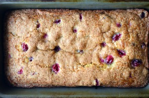 Cranberry OJ Bread in Pan