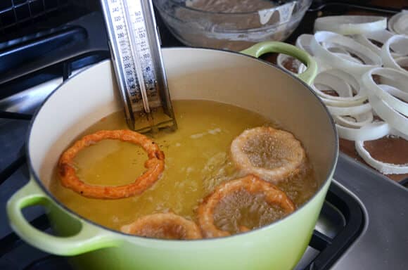 Bubbling oil