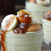 Banana Pudding with Homemade Salted Caramel Sauce