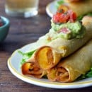 Healthy Baked Chicken and Cheese Taquitos