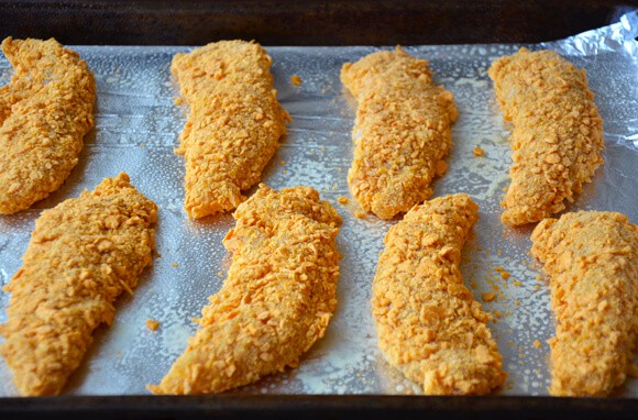 Baked Cheddar Dijon Chicken Tenders