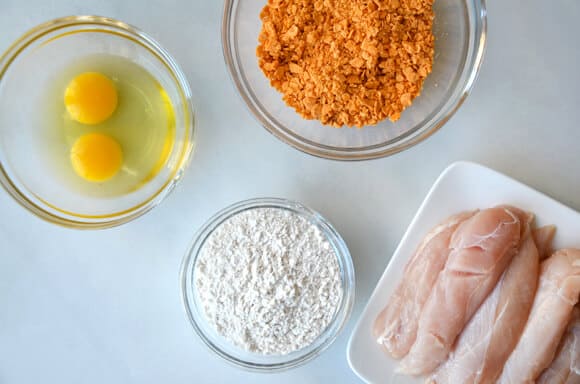 Baked Cheddar Dijon Chicken Tenders