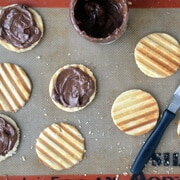 Nutella Waffle Sandwich Cookies