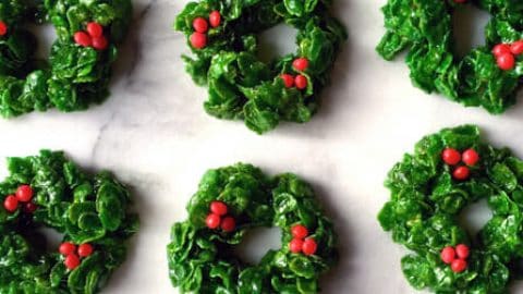 marshmallow christmas wreaths just