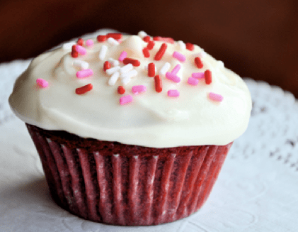 Raspberry Cupcakes with Cream Cheese Frosting