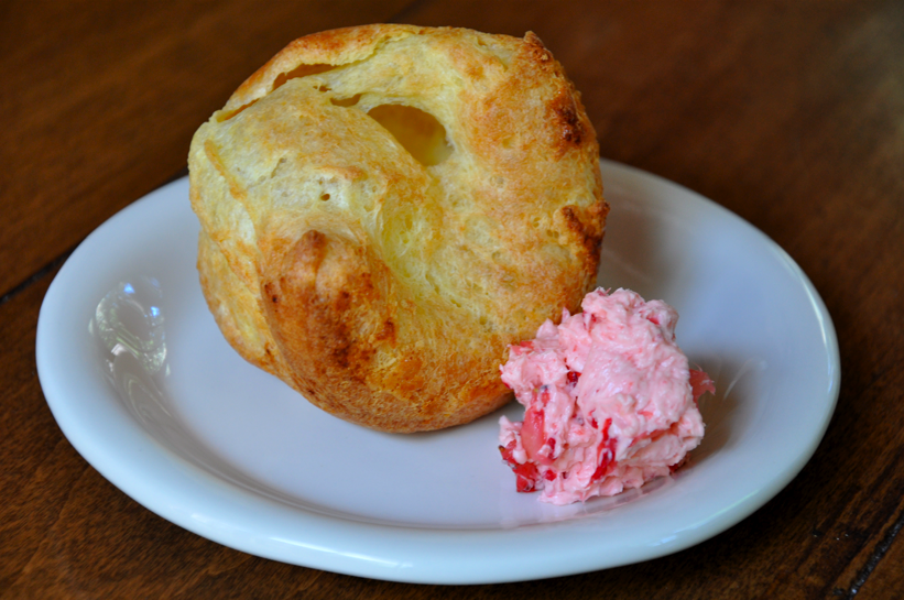 Popovers with Whipped Strawberry Butter