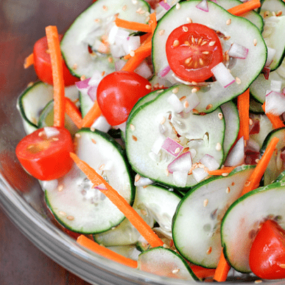 Cucumbers and Sesame Salad