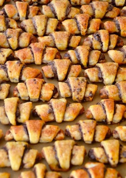 The best Chocolate Rugelach cookies