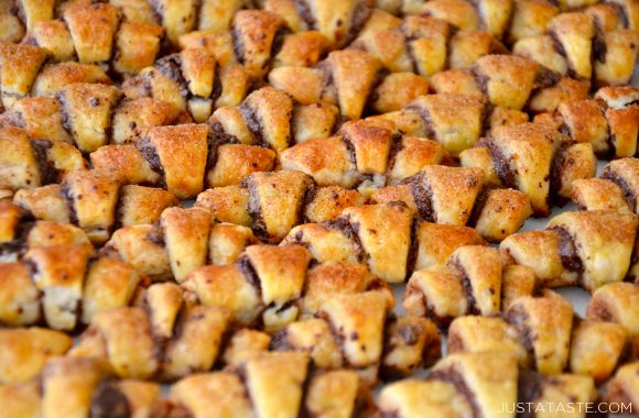 Easy Chocolate Rugelach cookies