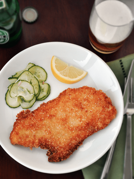 Hungarian Wiener Schnitzel from justataste.com