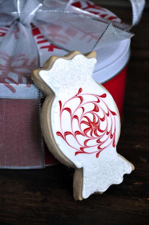 Peppermint Candy Cookies from justataste.com #recipe