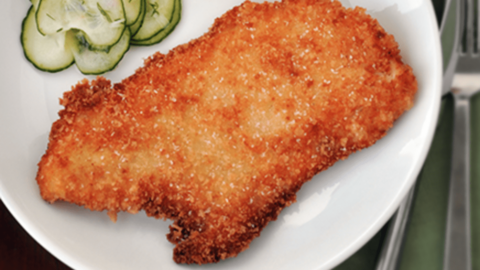 Hungarian Wienerschnitzel from justataste.com