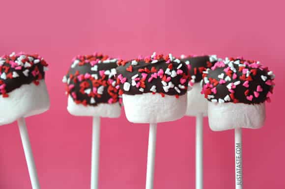 Chocolate Marshmallow Pops #recipe