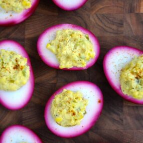 Pickled Deviled Eggs #recipe