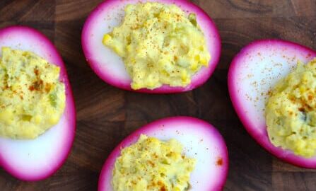 Pickled Deviled Eggs #recipe