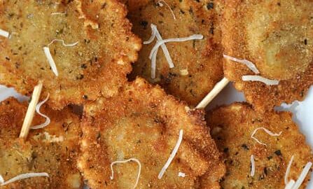Deep-Fried Ravioli On a Stick