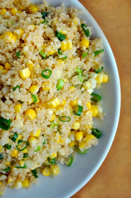 Quinoa with Corn and Scallions