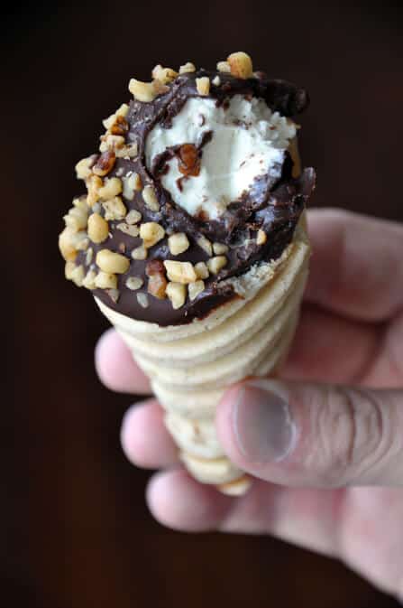 Homemade Waffle Cones Made on a Panini Press