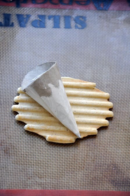 Homemade Waffle Cones Made on a Panini Press