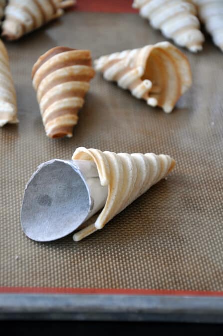 Homemade Waffle Cones Made on a Panini Press