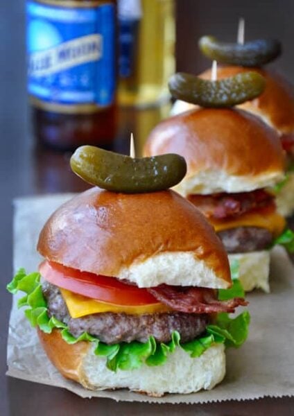 Grilled Sirloin Sliders with Bacon recipe on justataste.com