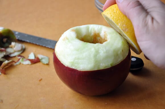 Baked Apples with Apricot Glaze