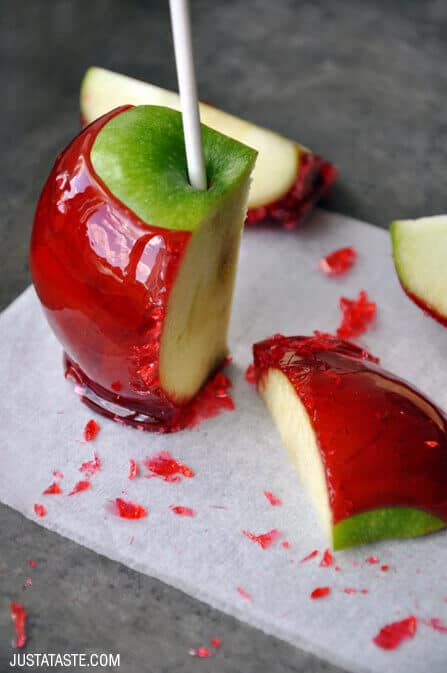 Easy Homemade Candy Apples - Just A Taste