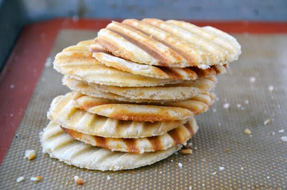 Nutella Waffle Sandwich Cookies