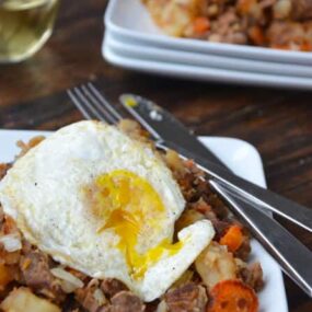 Crock Pot Beef and Bacon Hash