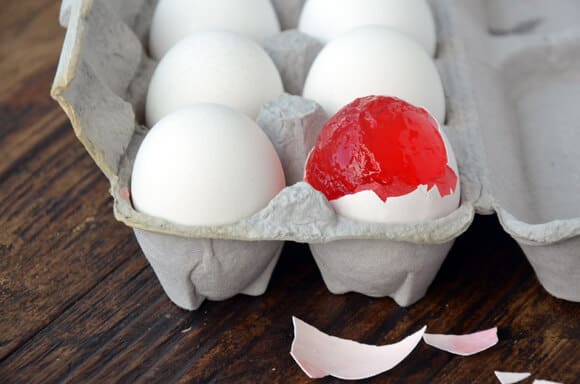 Jell-O Eggs Made Out of Real Eggs