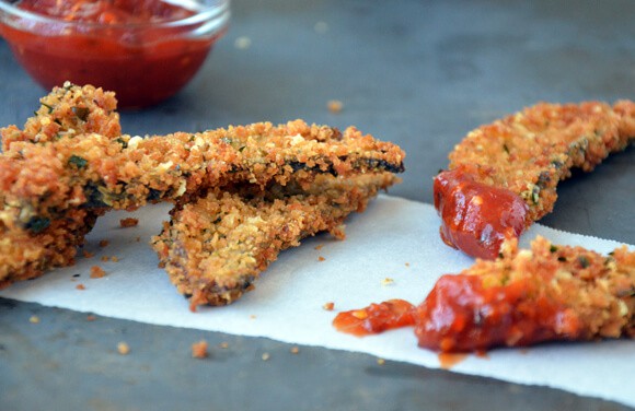 Portobello Fries with Spicy Ketchup