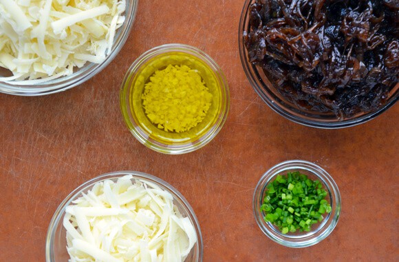 Caramelized Balsamic Onion and Gruyere Pizza