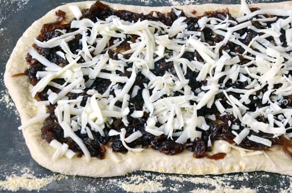 Gruyere pizza