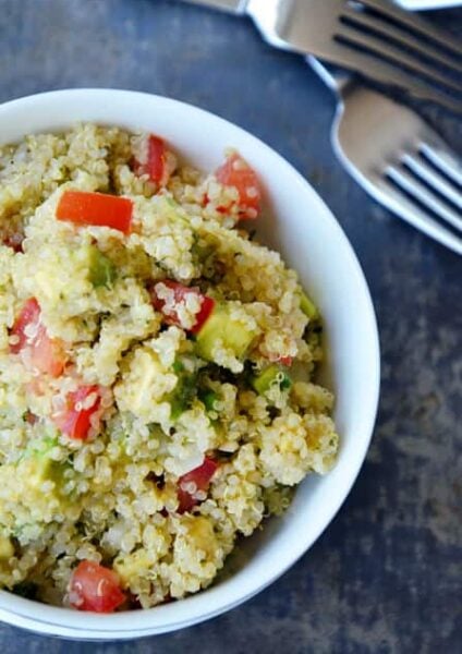 Quinoa Guacamole Salad