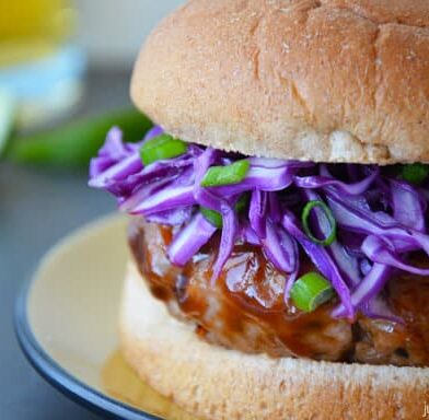 TUESDAY: Asian Barbecue Pork Burgers with Slaw