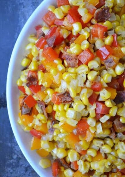 Confetti Corn with Bacon