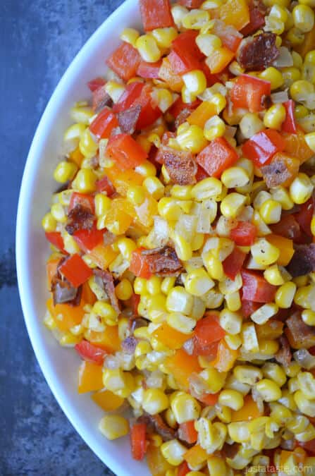 Confetti Corn with Bacon