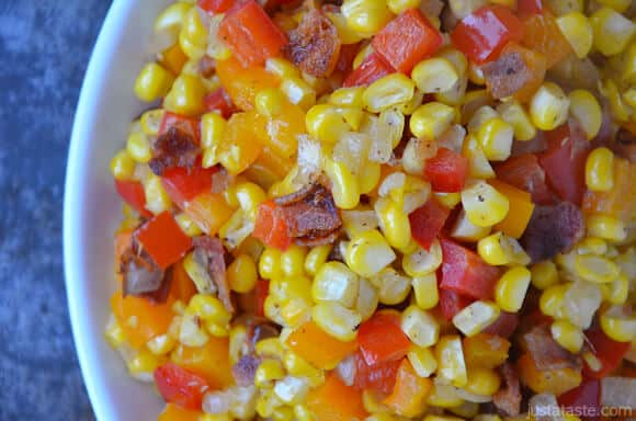 Confetti Corn with Bacon