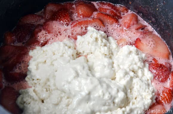 Stovetop Strawberry Dumplings