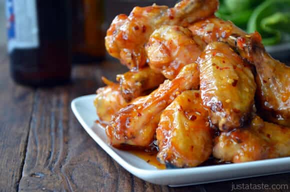 Crispy Baked Orange Chicken Wings  Just a Taste