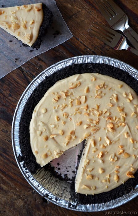 Frozen Peanut Butter Banana Pie