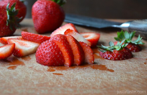 Sliced Strawberries