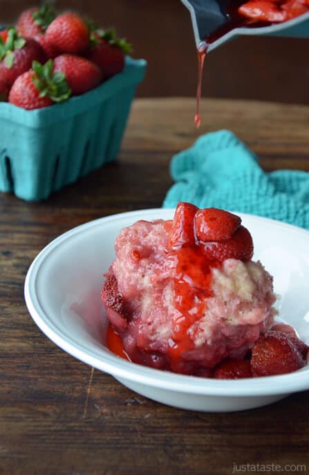 Stovetop Strawberry Dumplings