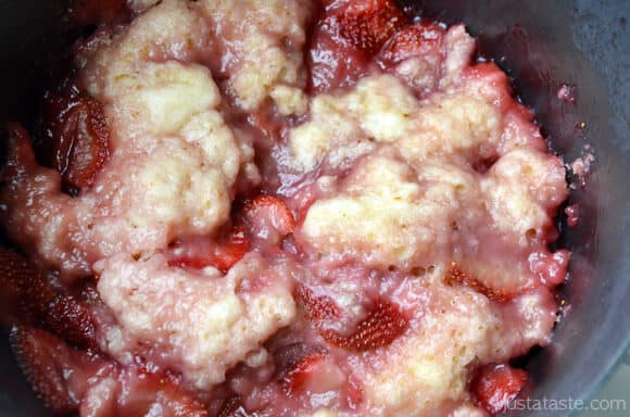 Stovetop Strawberry Dumplings